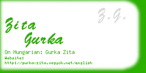 zita gurka business card